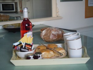 Tray provided by our hosts